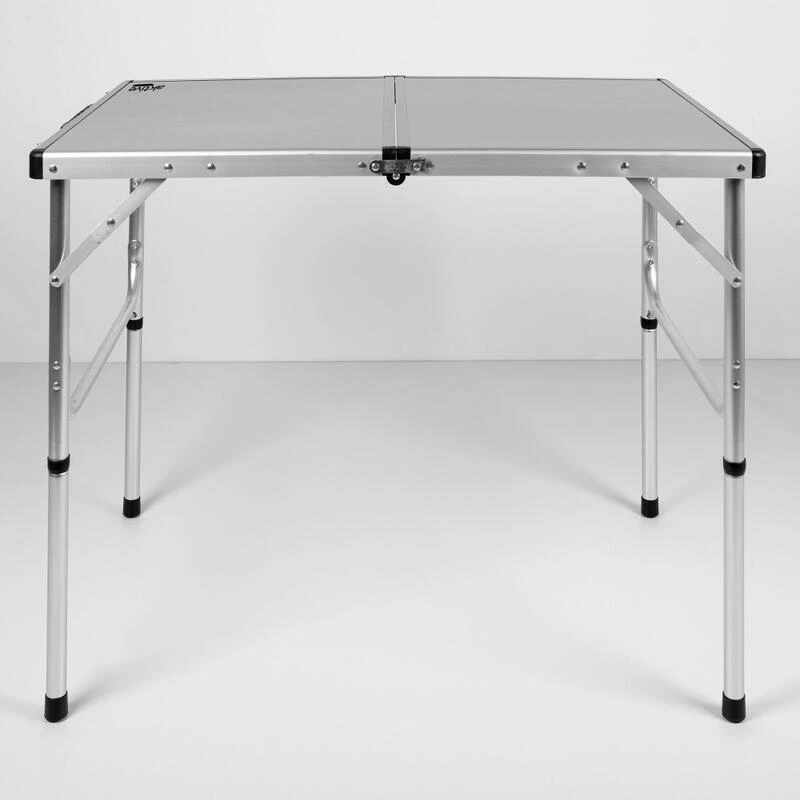 AKTIVE - Table De Camping Pliante, Réglable En 2 Hauteurs, 90x60x40/70 Cm, Gris – Image 2
