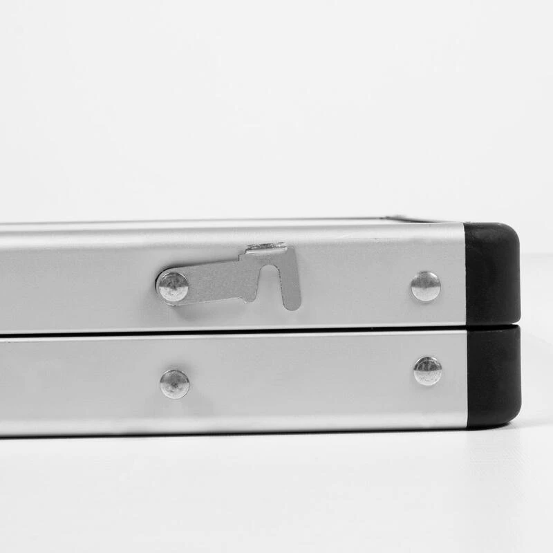 AKTIVE - Table De Camping Pliante, Réglable En 2 Hauteurs, 90x60x40/70 Cm, Gris – Image 6