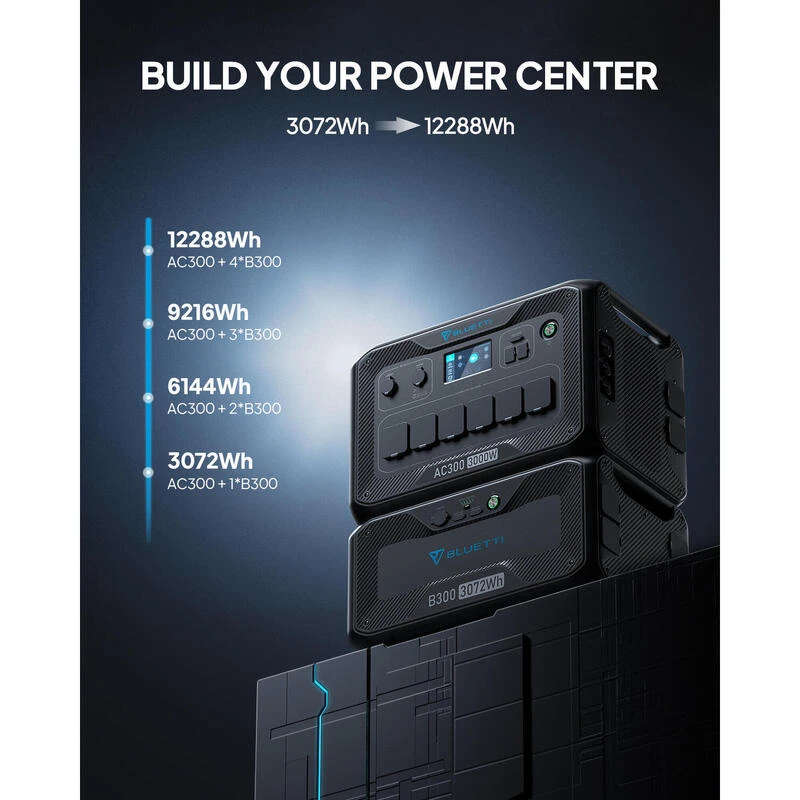 BLUETTI AC300+B300 Générateur Électrique 3072Wh,LiFePO4 Pour Panne De Courant – Image 6