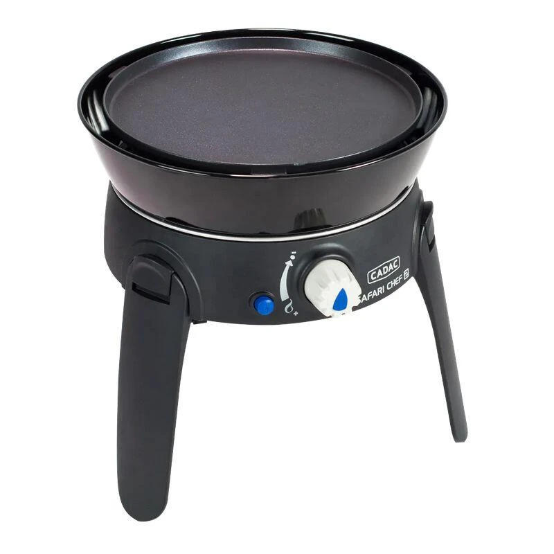 CADAC Safari Chef 30 LP Barbecue Gaz BBQ Grill Spécial Camping Pieds Repliables – Image 4