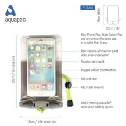 Aquapac Etui Professionnel étanche Pour Téléphone Plus Vert Citron -Matériel De Camping etui professionnel etanche pour telephone plus vert citron 3