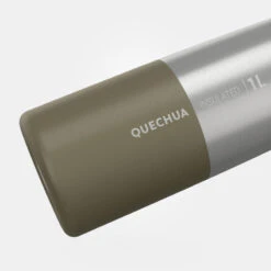 Quechua Gourde Isotherme Inox 1L Bouchon à Ouverture Rapide Pour La Randonnée - Kaki -Matériel De Camping gourde isotherme inox 1l bouchon a ouverture rapide pour la randonnee kaki 2