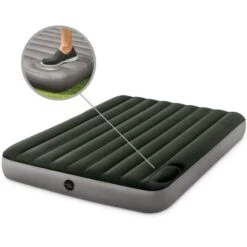Matelas Gonflable - Intex Downy -2 Personnes - 152x203x25 Cm (BxLxH) -Matériel De Camping matelas gonflable intex downy 2 personnes 152x203x25 cm bxlxh 4