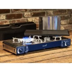 Set Réchaud à Gaz 2 Feux - Skandika Brann - Camping - Allumage Piezo - Mallette -Matériel De Camping set rechaud a gaz 2 feux skandika brann camping allumage piezo mallette 5