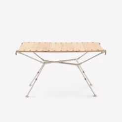 Quechua TABLE DE CAMPING COMPACTE 4/6 PERSONNES - PLATEAU BOIS - POCHE DE RANGEMENT -Matériel De Camping table de camping compacte 46 personnes plateau bois poche de rangement 9