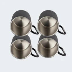 Tasse Thermique De Camping 300 Ml | Mousqueton | Acier Inoxydable | 4 Gobelets 12 Tasse Thermique De Camping 300 Ml | Mousqueton | Acier Inoxydable | 4 Gobelets -Matériel De Camping tasse thermique de camping 300 ml mousqueton acier inoxydable 4 gobelets 3